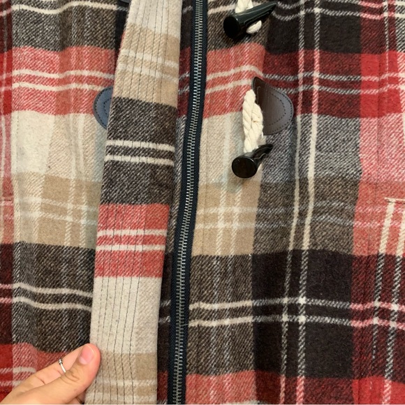 Cold Storage Foul Weather Gear For Her Wool Blend Plaid Winter Coat Small Red - Picture 4 of 10